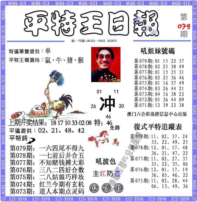 079期平特王日报[图]
